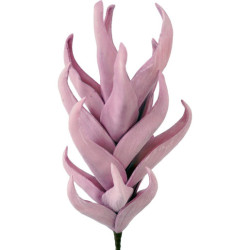 Set 6 ramas hojas artificiales violeta
