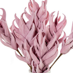 Set 6 ramas hojas artificiales violeta