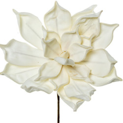 Set 6 flores artificiales blanco
