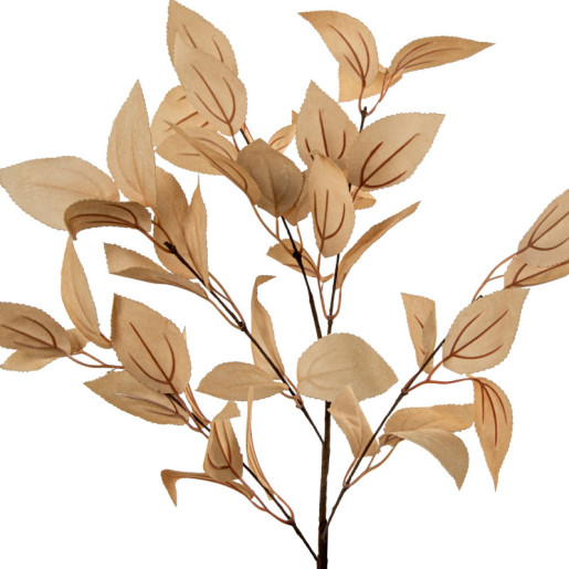 Set 6 ramas hojas artificiales beige