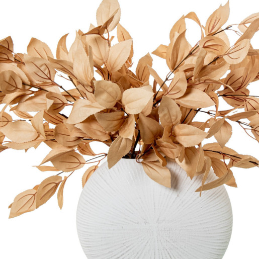 Set 6 ramas hojas artificiales beige