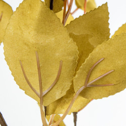 Set 6 ramas hojas artificiales amarillo