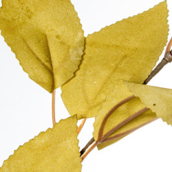 Set 6 ramas hojas artificiales amarillo