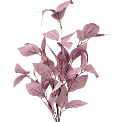 Set 6 ramas hojas artificiales violeta
