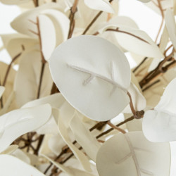 Set 6 ramas hojas artificiales blanco