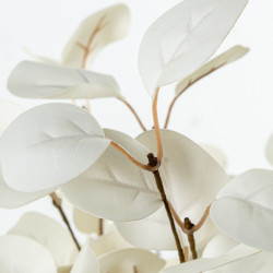 Set 6 ramas hojas artificiales blanco