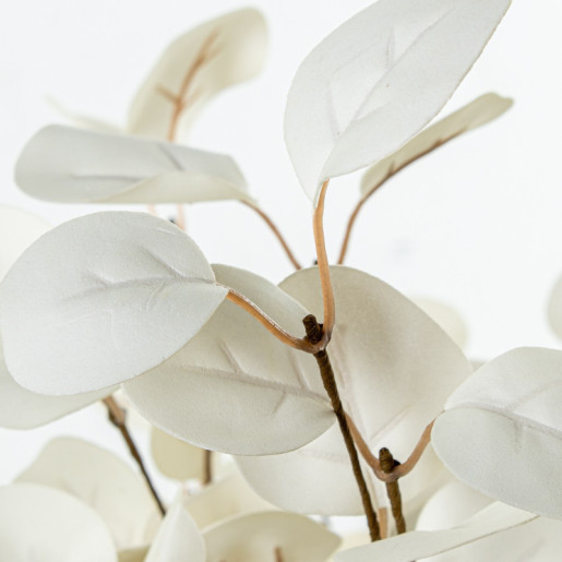 Set 6 ramas hojas artificiales blanco