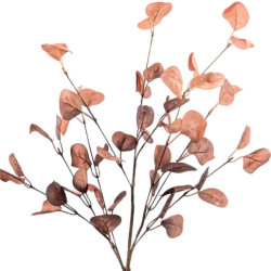 Set 6 ramas hojas artificiales coral