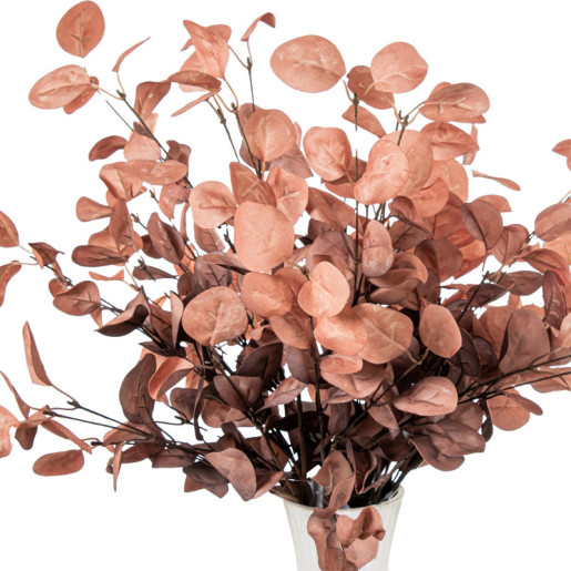 Set 6 ramas hojas artificiales coral