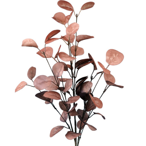 Set 6 ramas hojas artificiales coral