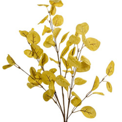 Set 6 ramas hojas artificiales amarillo