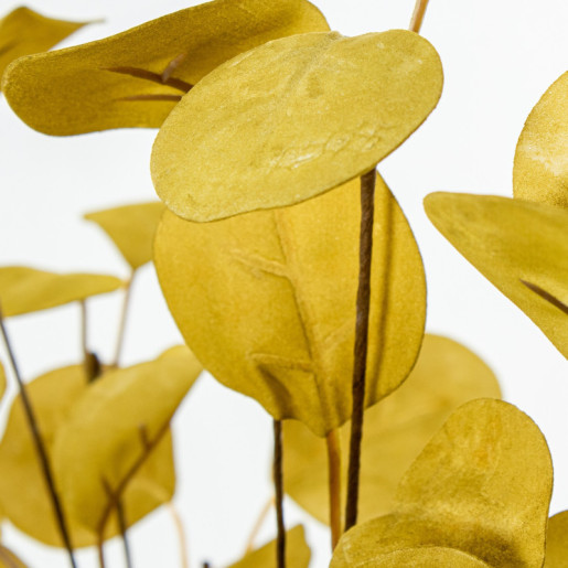 Set 6 ramas hojas artificiales amarillo