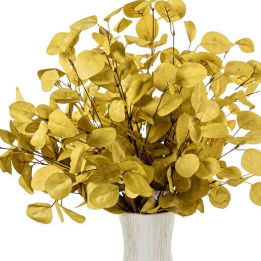 Set 6 ramas hojas artificiales amarillo