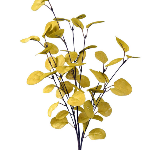Set 6 ramas hojas artificiales amarillo