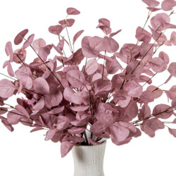 Set 6 ramas hojas artificiales violeta