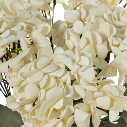 Set 6 flores artificiales blanco