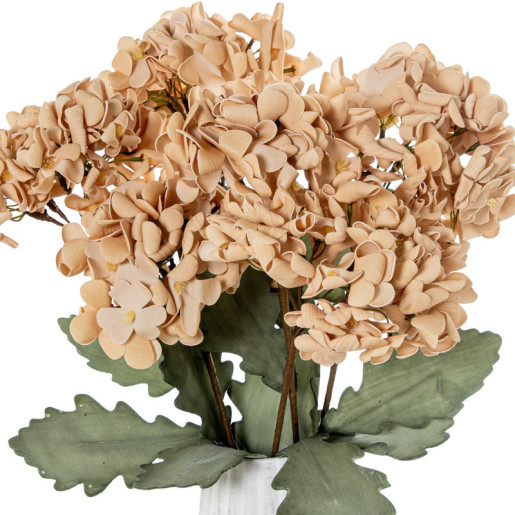 Set 6 flores artificiales beige