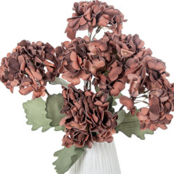 Set 6 flores artificiales coral