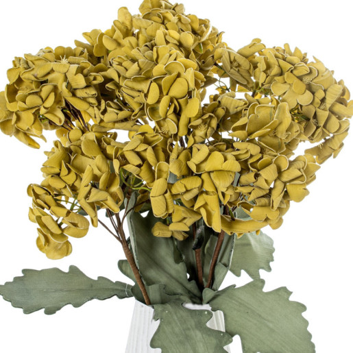 Set 6 flores artificiales amarillo