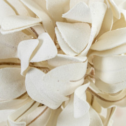Set 6 flores artificiales blanco