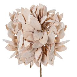 Set 6 flores artificiales beige