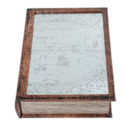 Set 2 cajas libro natural y blanco