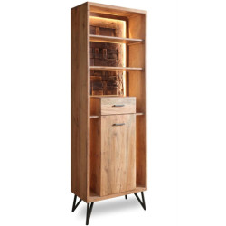 Mueble entrada natural y negro