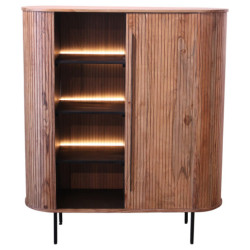 Mueble entrada natural y negro