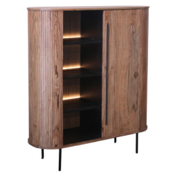 Mueble entrada natural y negro
