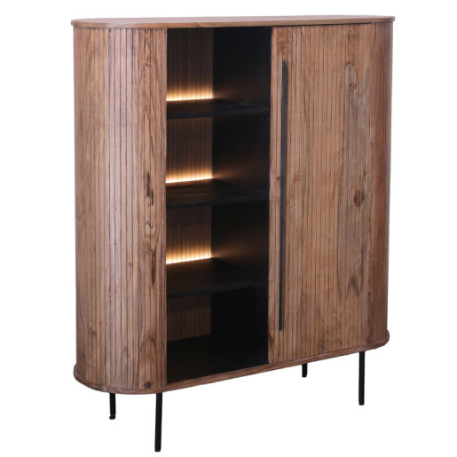 Mueble entrada natural y negro