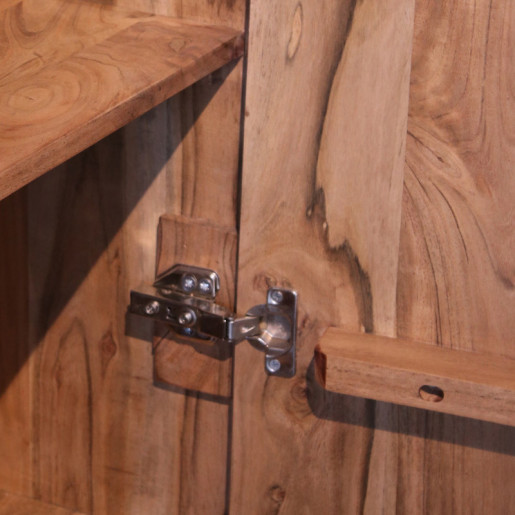 Mueble entrada natural y negro