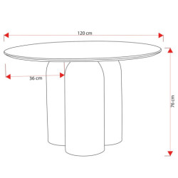 Mesa comedor natural