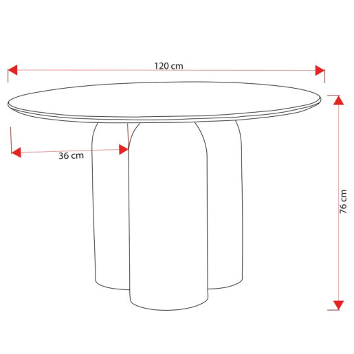 Mesa comedor natural