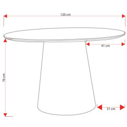 Mesa comedor natural