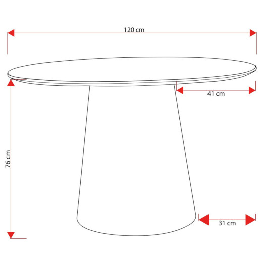 Mesa comedor natural