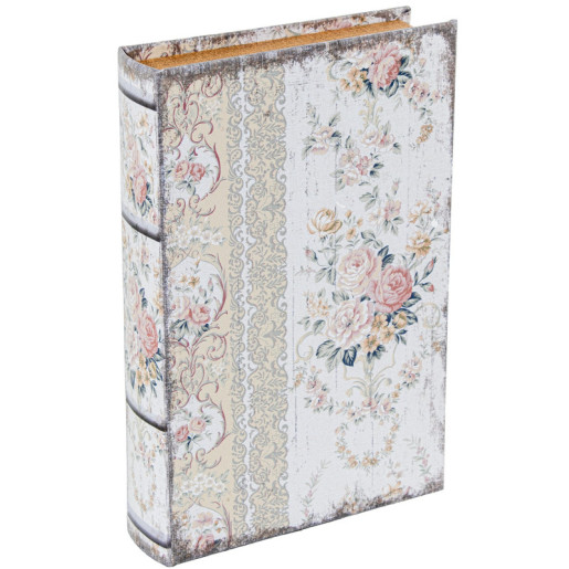 Caja libro y caudales blanco y rosa