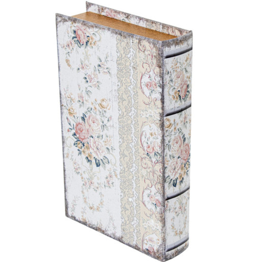 Caja libro y caudales blanco y rosa