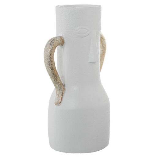 Jarron blanco y doradas
