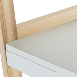 Estanteria de suelo blanco y natural