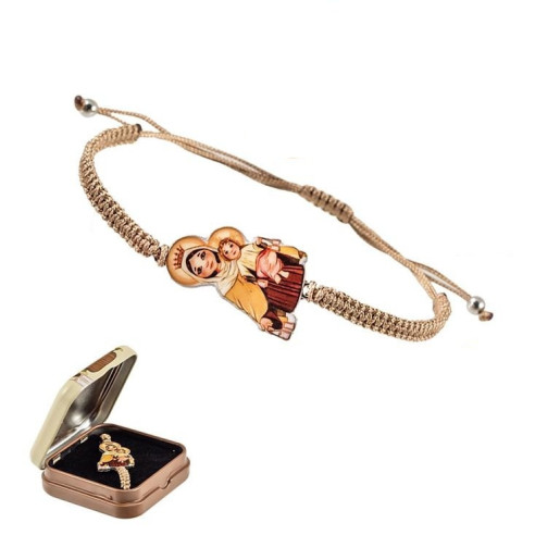 Pulsera con la imagen de la Virgen del Carmen
