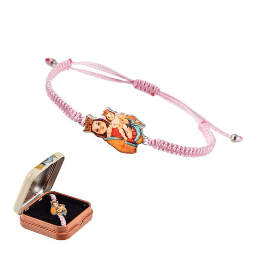 Pulsera con la imagen de la Virgen de la Almudena