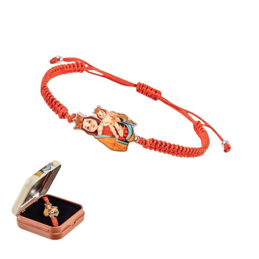 Pulsera con la imagen de la Virgen de la Almudena