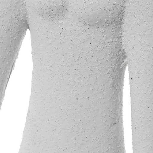 Figura mujer blanco arena y dorado