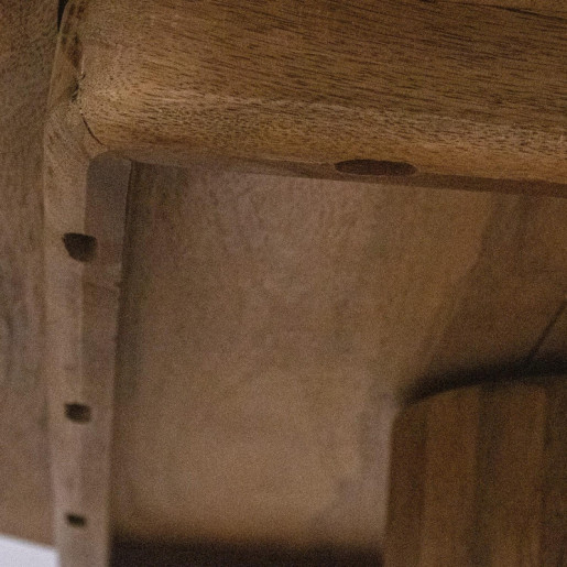 Mesa comedor redonda natural