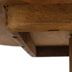 Mesa comedor redonda natural