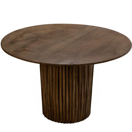 Mesa comedor redonda natural