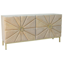 Mueble aparador claro y dorado