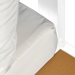Set sofa y mesa blanco y natural