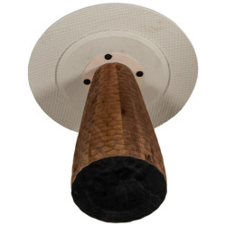 Set 2 mesas auxiliares marron y beige
