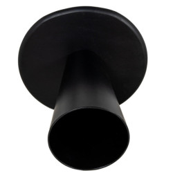 Set 2 mesas auxiliares negro y marron oscuro